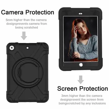 

Heavy Duty Silicone Stand Case for IPad 10.2" 7th Generation Case for Apple IPad 10.2 Cover 360 Rotating Shock Proof Funda Case
