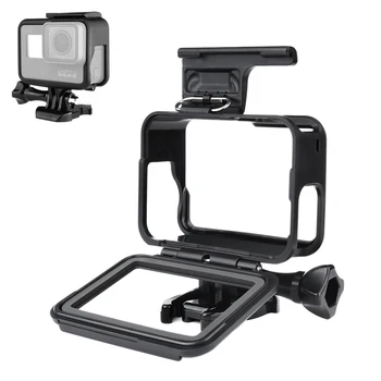 

For Gopro Hero Sports Camera Protection Frame Side Open Protection Frame Sports Camera Portable Protection Case with Lens Cap fo