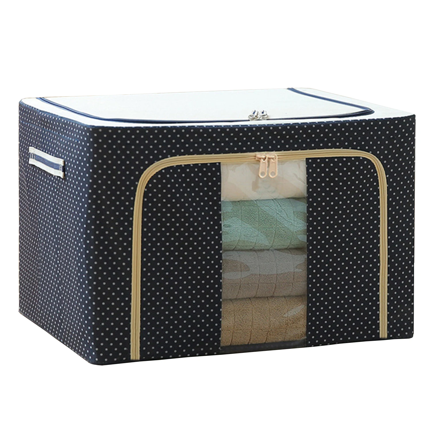 Oxford Cloth Steel Frame Storage Box Clothes Storage Bins For Blankets