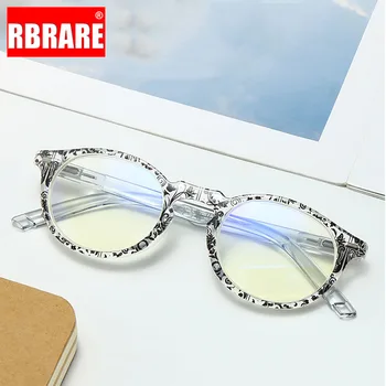 

RBRARE 2020 New Anti-Blue Reading Glasses for Men and Women Anti-Fatigue Plastic Frame Round Frame Prescription Glasses Okulary