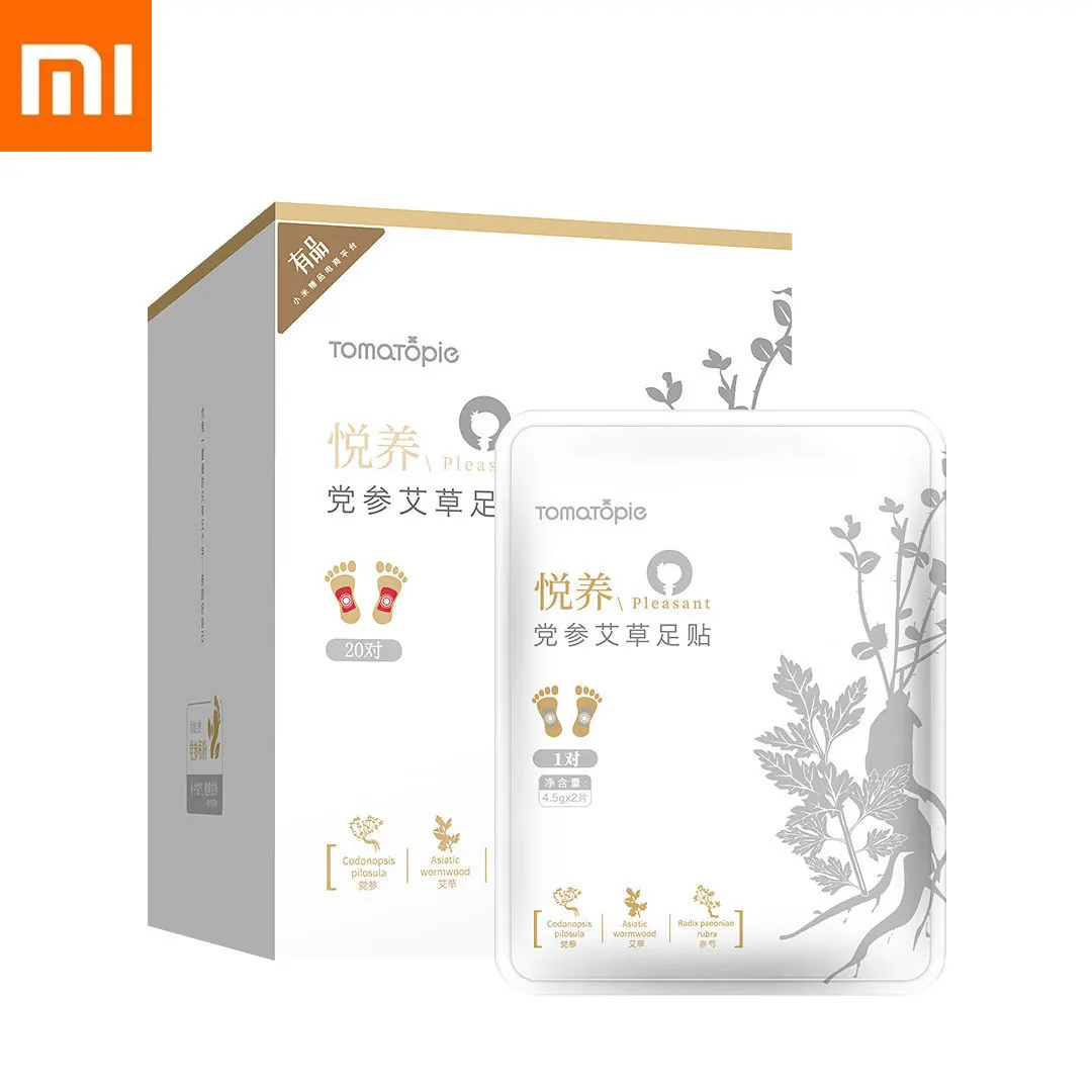Xiaomi отправить Codonopsis Pilosula Argy Wormwood пластырь для ног Xiomi развешивает различные теплые ноги, чтобы держать тело здоровым