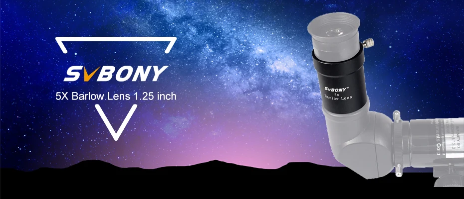 Svbony 5x Barlow Linse 1.25 ''Okular Metall voll beschichtete Brennweite Extender für profession elle Teleskop – Detail 2