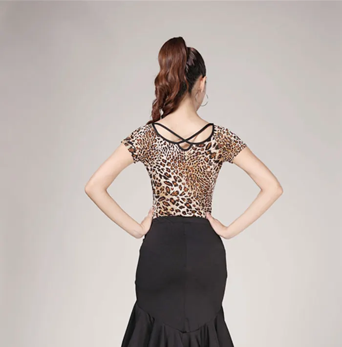 Latin Fishtail Skirt For Female Adults Latin Practice Performance Dancing Costumes Half Length Print Skirt Sexy Tops Women Dance