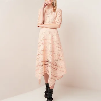 

Women Dress 2019 Spring and Summer New Lace Long Lace Dress