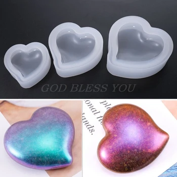 

Heart Shape Jewelry Mold Handmade DIY Pendant Necklace Making Model Mould Parts Decoration Drop Shipping