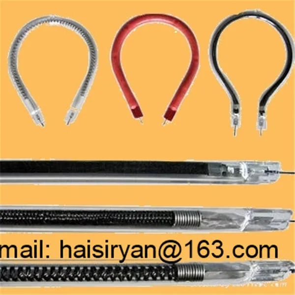 

medium wave ir LAMPs quartz glass heater carbon infrared heat bulb