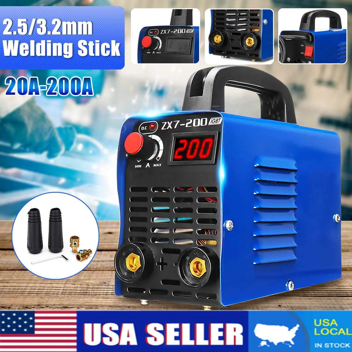 US $49.48 220V 4000W Adjustable Portable Mini Handheld IGBT Inverter ARC Welder MMA Welding Machine Lightweight Digital Electric Efficient