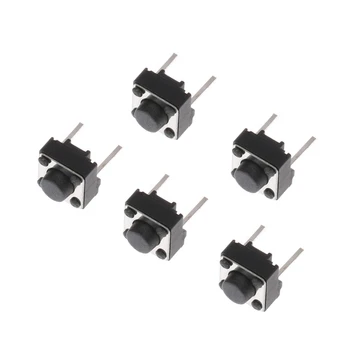 

100 Pcs 6x6x5mm 2 Pin Micro Momentary Push Button Tactile Switch