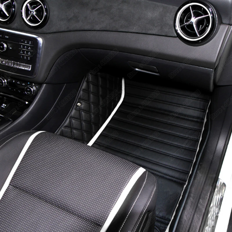 Кожаные автомобильные коврики для BMW X7 G07 X7M F94 6/7 мест 2019 2020 ног коврик черный