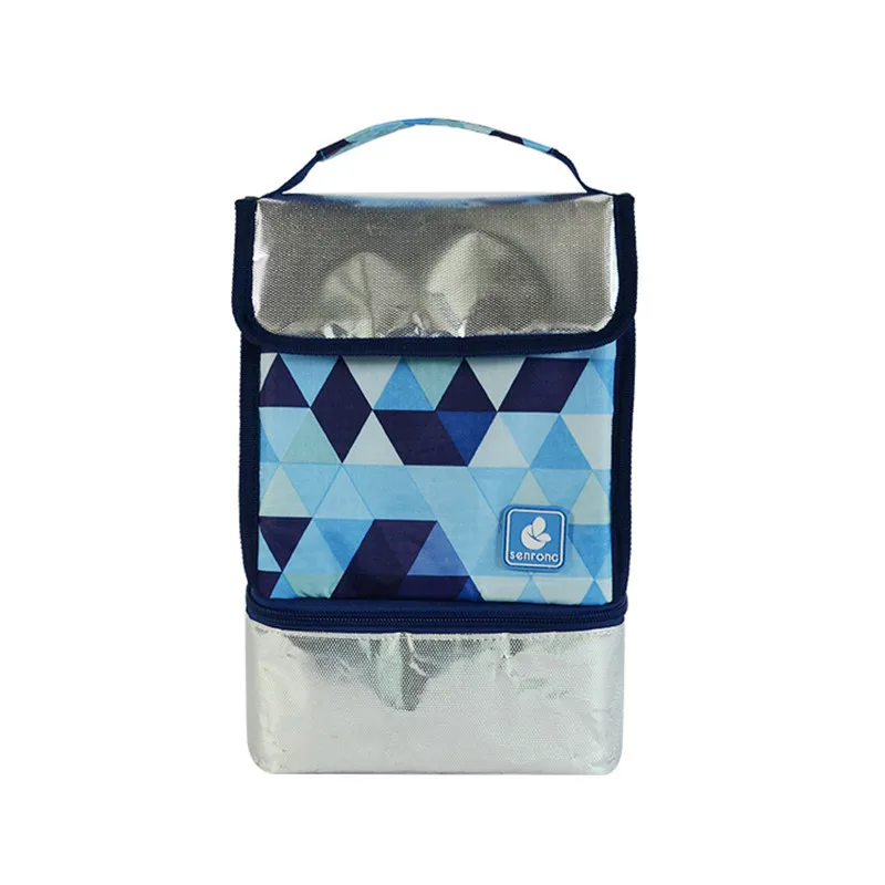 Vochtbestendige 2019 Nieuwe Stijl Opvouwbare Hand Aluminiumfolie Oxford Doek Zuigeling Lunchbox Tas Aanpasbare