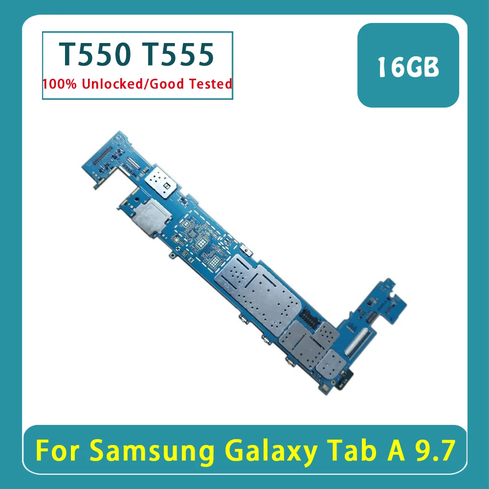 Хорошо работающая разблокированная материнская плата 16 ГБ для Samsung Galaxy Tab A 9 7 T550