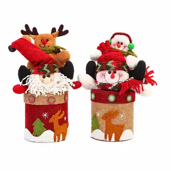 

Christmas Gift Box Candy Apple Container Santa Claus Storage Box Christmas Eve Apple Gift Packaging Box For Christmas Decoration
