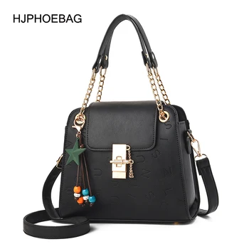 

PU Leather Crossbody Bags for Women 2020 Metal chain Travel Handbag Fashion Simple Shoulder Messenger Bag Ladies Cross Body Bag