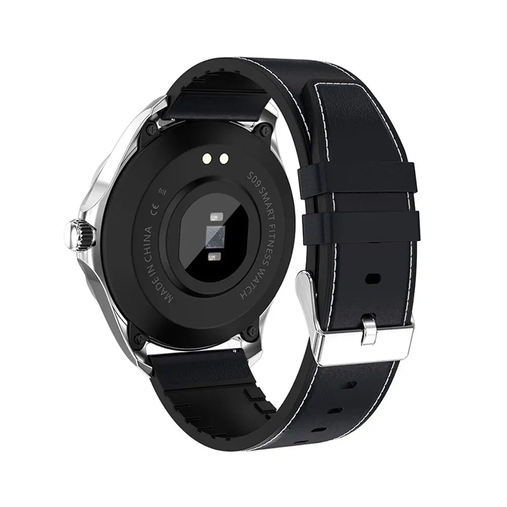 Для SENBONO S09 Bluetooth Смарт часы мужские Круглый сенсорный экран IP68 Водонепроницаемый напоминание о звонках Бизнес Мода Смарт часы