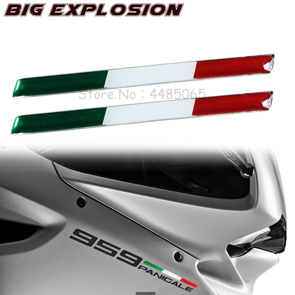 

3D Italy Sticker Motorcycle Tank Decals Italia Stickers Case for Aprilia RV4 RSV4 Ducati Vespa GTV GTS LX 125 250 300