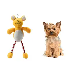 Игрушка для домашних животных с веревочные узлы, Интерактивная игрушка для жевания с длинными ногами для собак
