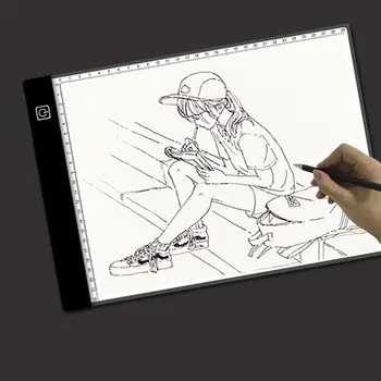 

A4 LED Drawing Tablet Digital Graphics Pad USB LED Light Box Copy Board Electronic Art Graphic Painting Writing Table