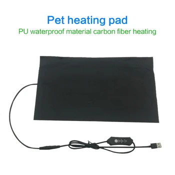 

Climbing Pet Heat Mats USB Heating Sheet Carbon Fiber Pet Heating Pad Adjustable Temperature Controller Mats Reptiles Supplies