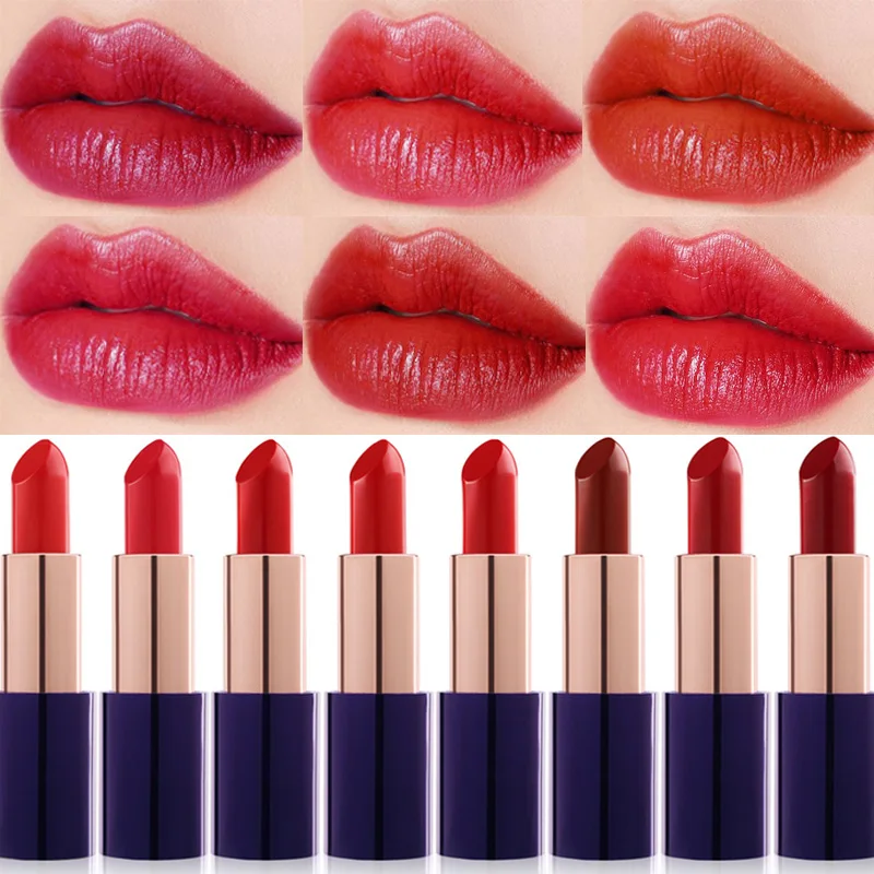 Женская бархатная матовая помада 8 цветов водостойкая стойкая увлажняющая