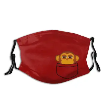 

Chimpanzee Mouth Face Mask Pocket Monkey Is Highly Suspicious Facial Mask for Adult with Filters Fashion Mask