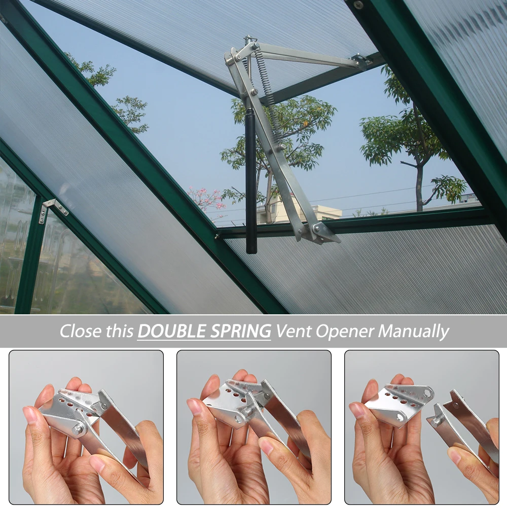 

Hot Double Spring Greenhouse Window Opener Auto Vent Opener Temperature Controlled Agricultural Grow Windows Opening