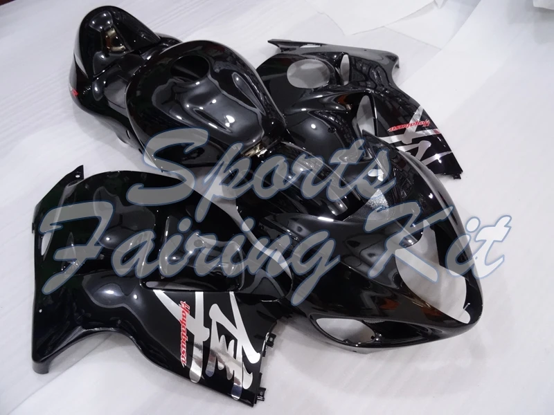 Набор для всего тела GSX R1300 1997 2007 черный серебристый цвет Обтекатели 01 02 Пластик