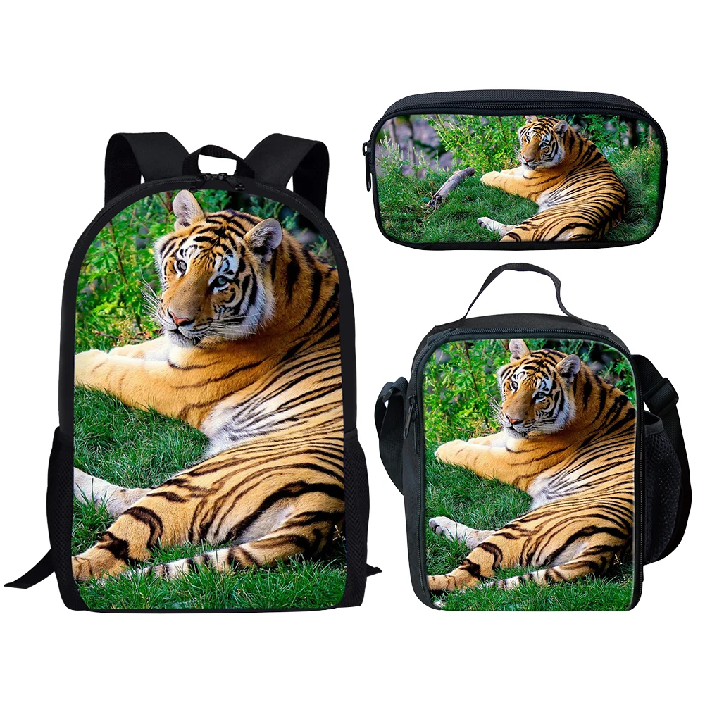 Tiger Animals Print Backpack Women Travel Backpacks Female School Bag for Teenage Girls Book Mochilas