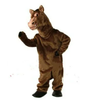

New Cute Newly Horse Mascot Costume Suits Cosplay Dress Clothing Advertising Halloween Fursuit Unisex Hallowen Cosplay Gift