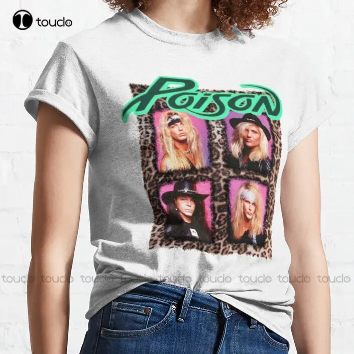 New Poison '90 Classic T-Shirt Cotton Tee Shirt