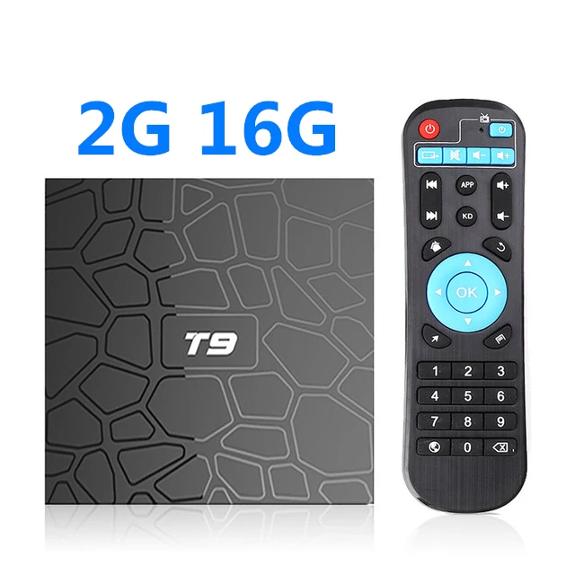 2GB 16GB T9 TV Box ТВ-приставка Android 9,0 T9 RK3318 смарт-приставка 2,4G& 5,8 Ghz двухдиапазонный Wifi плеер Meida 4K Ultra HD ТВ-приставка домашний 3D кинотеатр - Цвет: 2GB 16GB T9 TV Box