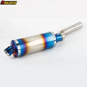ID:51.5mm F900R F900XR Motorcycle Exhaust Middle Link Pipe with Muffler DB Killer Escape Moto for BMW F900R F900XR 2020-2023