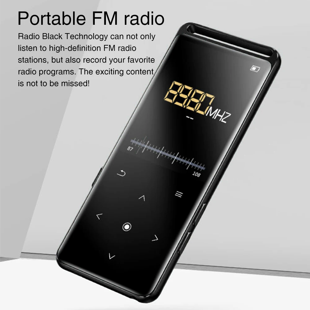 M6 MP4 плеер перезаряжаемый металлический ультра тонкий мини Bluetooth FM радио сенсорная кнопка без потерь HIFI диктофон портативный спорт