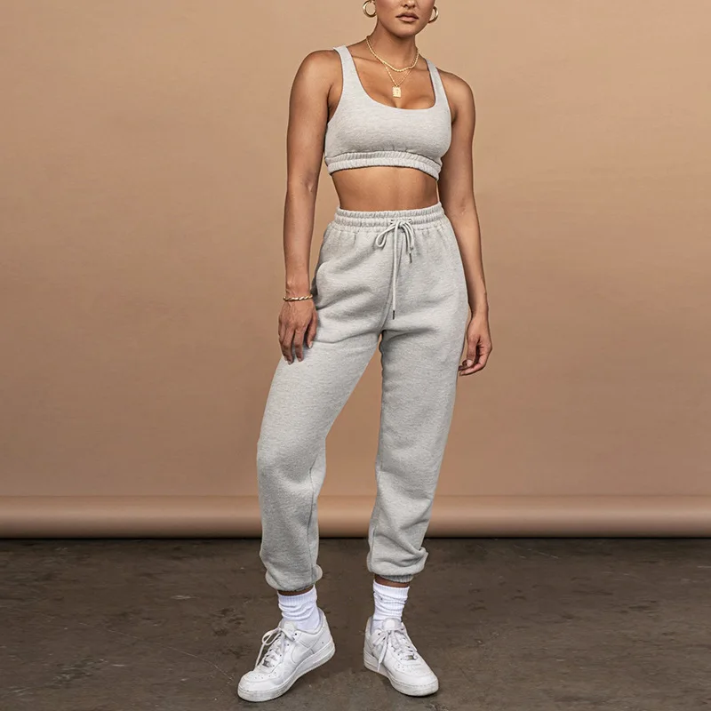 White Sweatpants Outfit Women's Roll Up Joggers Cargo Pants