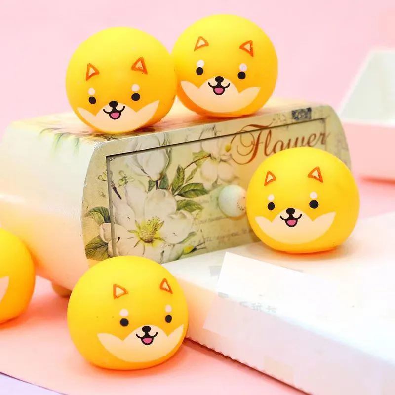 Kids Toys Sticky-Ball Globbles-Balls Corgi Anti-Stress Decompression 4pcs/Lot Chicken-Pig