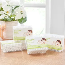 55 шт. большой безопасный детский ватный тампон форма тыквы чистая детская чистка ушей палочки здоровье медицинские палочки наконечник коробка пластик