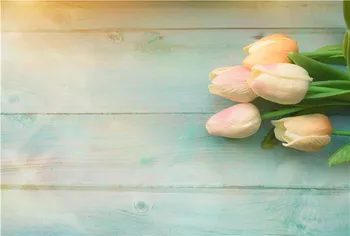 

SHENGYONGBAO Vinyl Custom Valentine day Photography Backdrops Prop Floral Rose Wooden Photo Studio Background Q191223-0863