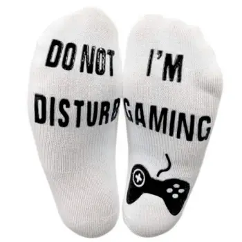 

Women Men Cotton Skateboard Hip Hop Long Ankle Socks Funny Anti Slip Letters New