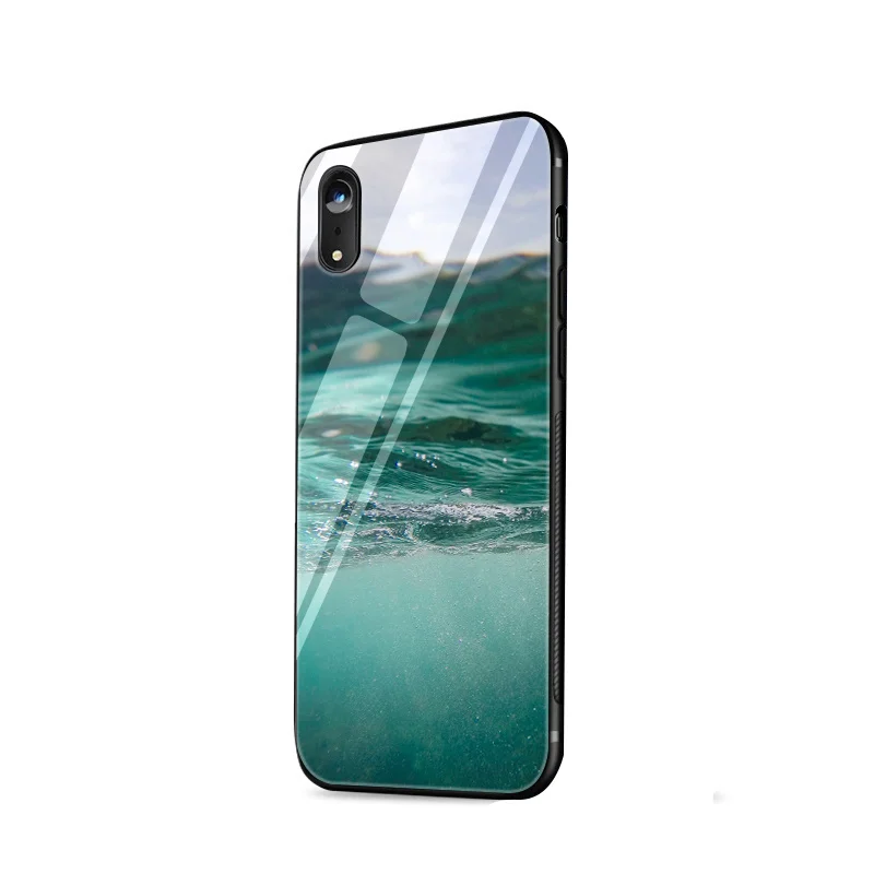Стеклянный чехол для телефона из ТПУ для iPhone 6, 6s, 7, 8 Plus, X, XR, XS, Max, 5, 5S, SE - Цвет: G3