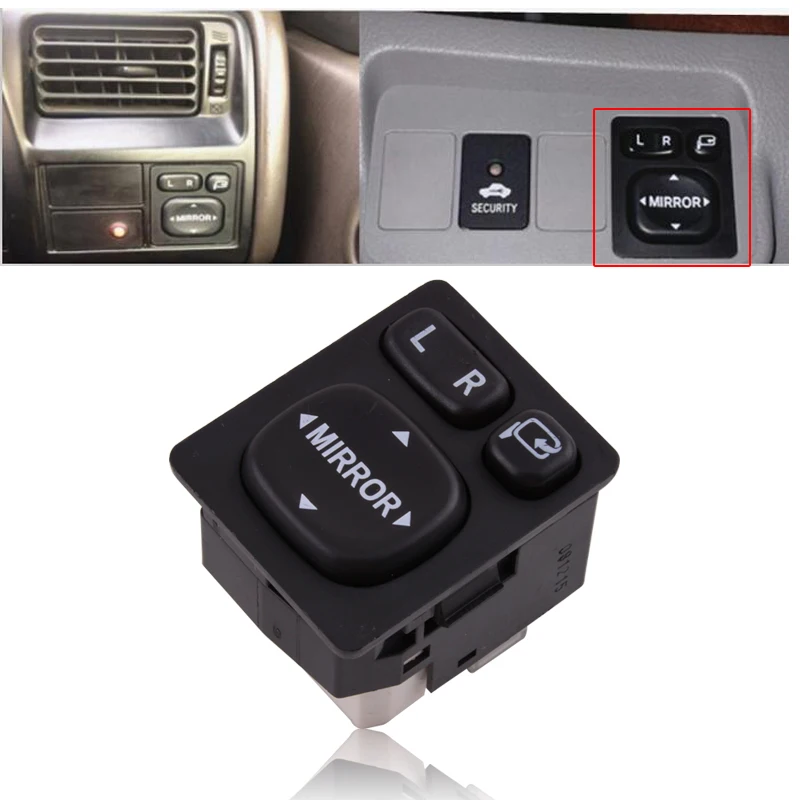 CAPQX 9Pin мощность боковое зеркало складной переключатель управления для Camry Vios Rav4
