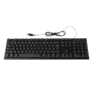 

Russian Arabic French spanish USB Wired Silent Keyboard Waterproof Office 104 Keys Keyboard for Windows Desktop Computer