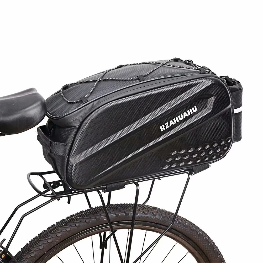 New 2021 10l Bicycle Rear Rack Bag Reflective Waterproof Cycling