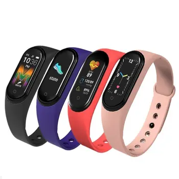 

M5 Smarth watch Sport Fitness Tracker Pedometer Heart Rate Blood Pressure Monitor Bluetooth M5 Band Smart Bracelet Men Women