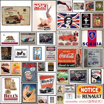 

Tin Sign Retro Motorcycle Racing TIN Sign Metal Painting Tin Sign Wall Decor Board Retro Pub & Bar Tin Poster