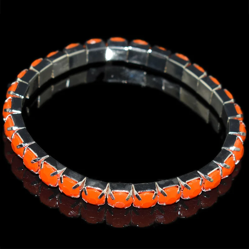 Red blue white green Rhinestone Crystal Resin Drill Bracelet Party Ladies Wedding Bridal Jewelry Holiday Gift