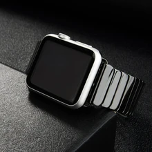 Керамический ремешок для Apple Watch 44 мм 40 мм iwatch 42 мм 38 мм роскошный браслет с пряжкой из нержавеющей стали Apple watch 4 5 3 2 1