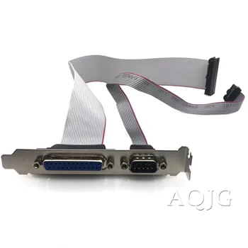 

For PCI Slot Header Serial DB9 Pin COM with Parallel DB25 Pin LPT Cable with Bracket for Parallel LPT Printer COM Serial Port
