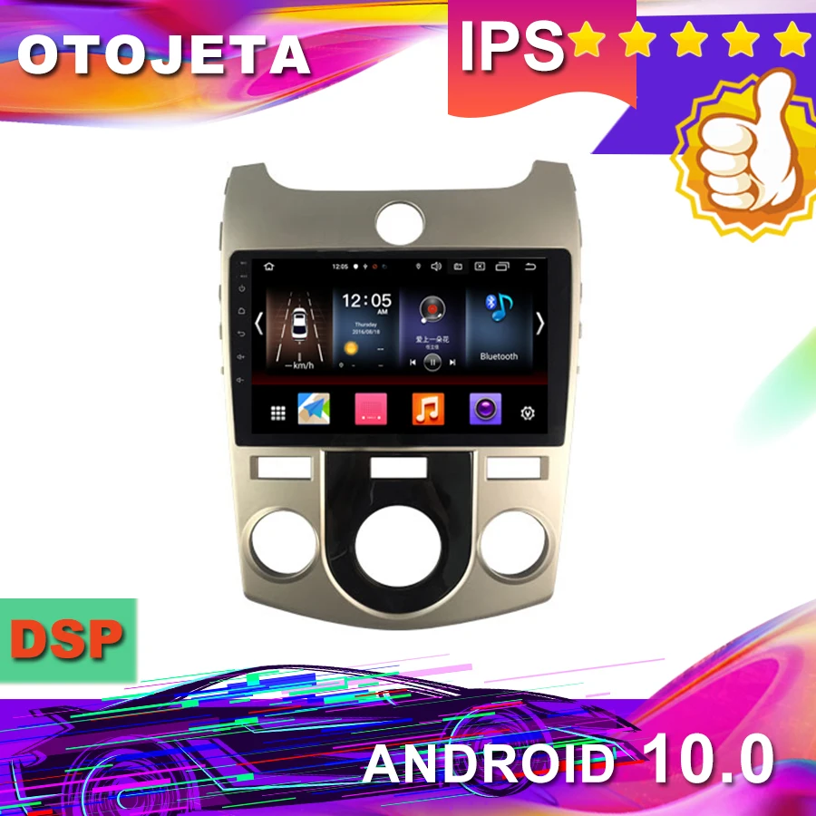 

New Arrival 9inch Android 10.0 Car GPS for KIA Forte MT 2008-2012 Car Radio car Multimedia tape recorder bluetooth navigation