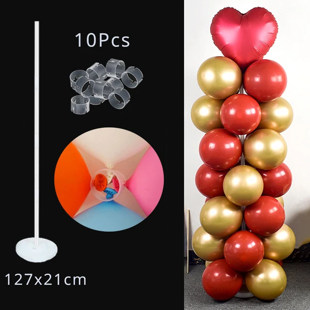 Свадебное украшение, держатель для шарика, колонна, подставка для воздушных шаров, металлический шар на день рождения, украшения для взрослых, для празднования - Цвет: 1set Balloon Column