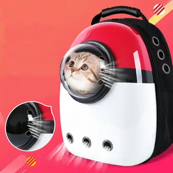 

Acrylic Portable Breathable Pet Carrier Backpack For Dogs Cats Transparent Capsule Window Bag for Cat Dog Pets Pouch mascotas