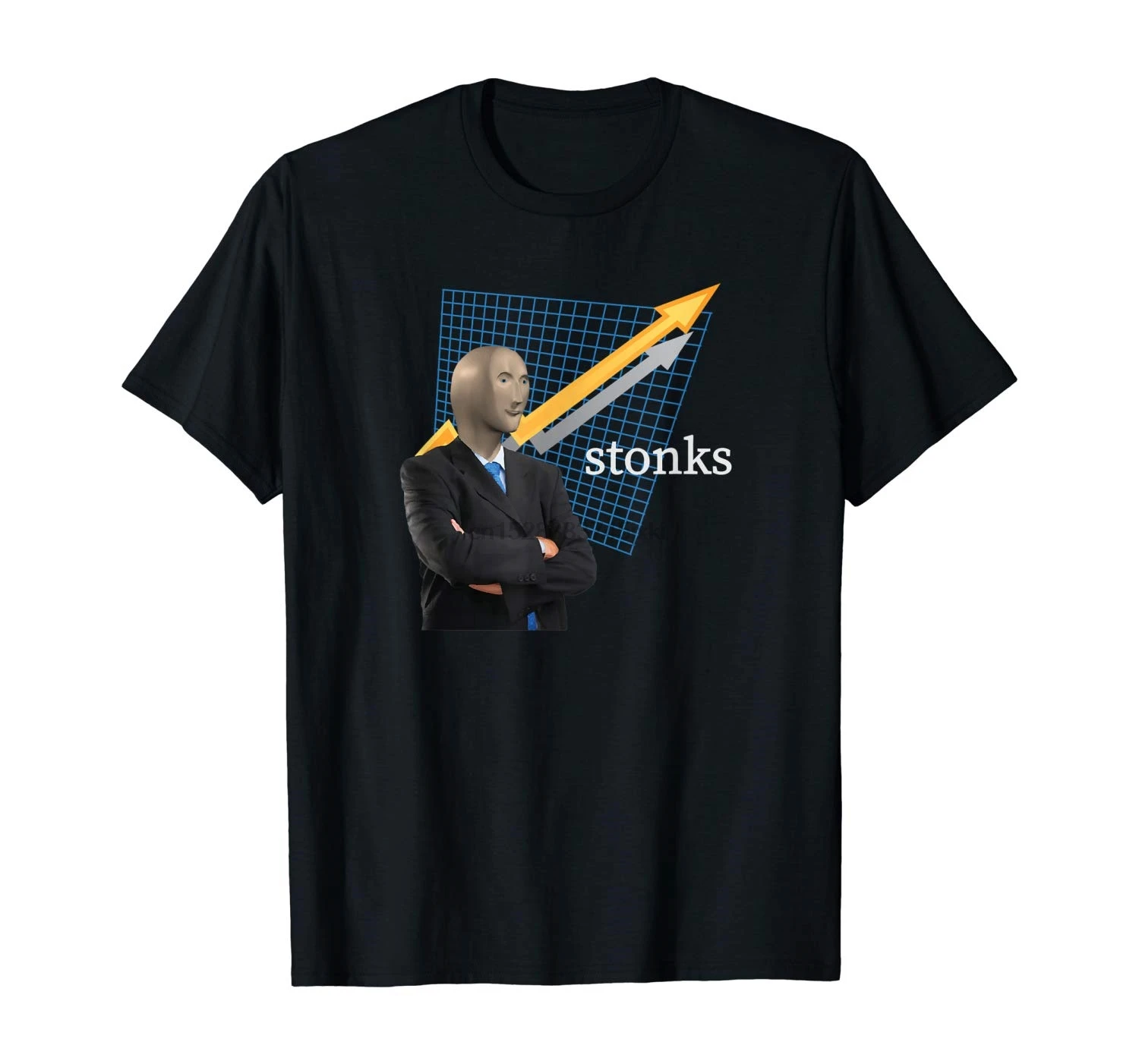 Забавная Мужская футболка Stonks Meme в наличии | одежда